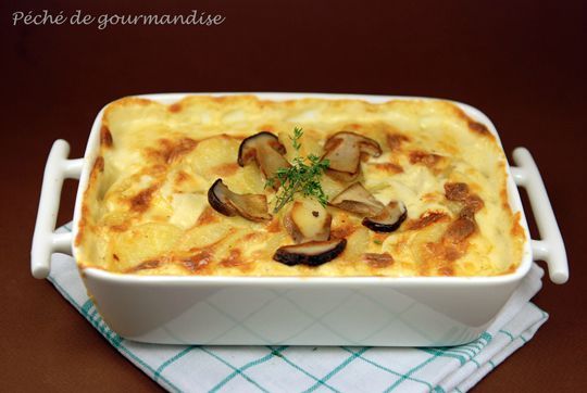 Gratin Dauphinois aux cèpes 4p
